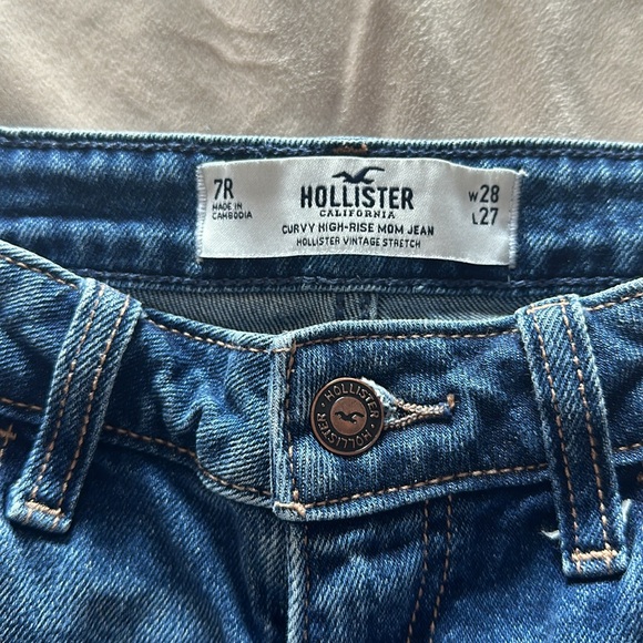 Hollister curvy high-rise Mom Jean vintage stretch 7R 28W 27L - Picture 5 of 5